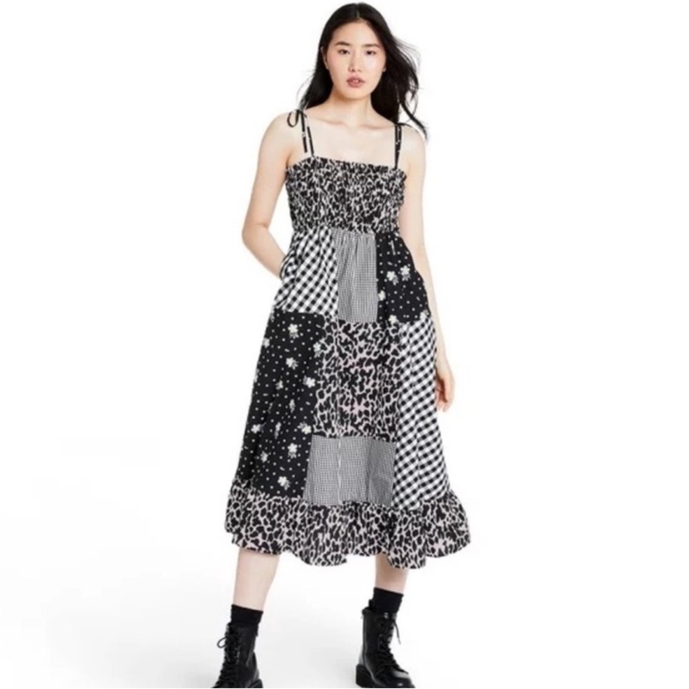 Sandy Liang X Target Gingham Patchwork Mixed Prin… - image 1